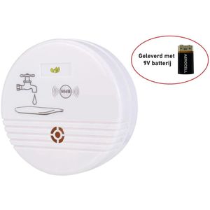 Ortho® - Lekkage Melder incl. 9V Batterij - Draadloze Lekkage Melder - Water lek Detector - Water alarm Sensor - Lekkagemelders - Water melder - Leak sensor