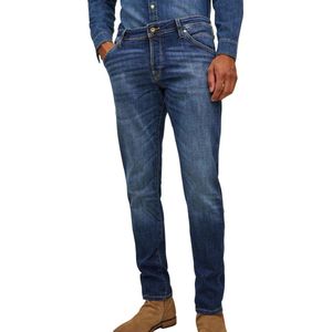 JACK & JONES JEANS INTELLIGENCE Slim Fit Jeans JJIGLENN Medium Blue Denim