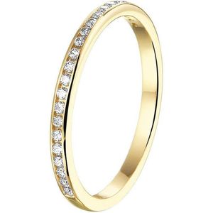 Aanschuifring Zirkonia 14K Geelgoud
