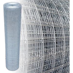 Volieregaas 12mm/0.7mm/100cm/25m Verzinkt