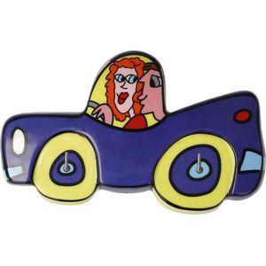 Goebel - James Rizzi | Sleutelrek Fun ride | Porselein - 12cm