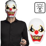 Boland - LED masker Killer clown - Volwassenen - Clown - Halloween en Horror- Clowns en Circus