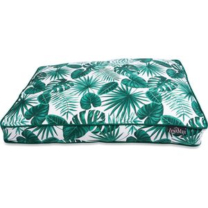 COVER BOXBED LEAVES 120X80 DARKGREEN