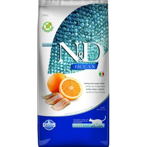 N&D Ocean kattenvoeding Haring met Sinaasappel 5 kg.