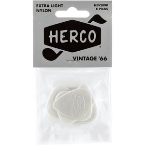 Herco - Vintage '66 - Plectrum - Extra Light - 6-pack