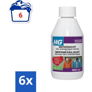 HG - Wasruimte - Waterdicht 100% Synthetisch Textiel - Voor Hand & Machine Was - 300 ml - Voordeelverpakking - 6 stuks