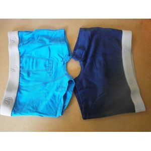 Petit Bateau - 2 Pack - Jongens - Boxershort - Marine / blauw - 12 jaar 150