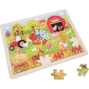 Houten Legpuzzel Boerderij (48 stukjes)