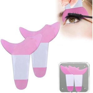 Siliconen Wimper Make-up Pads - 2 Stuks Multifunctioneel - Mascara en Oogschaduw Shield Applicator Guard Pads .