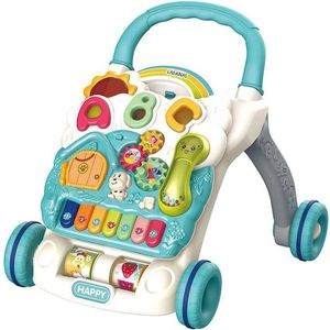 Babywalker met LICHT & MUZIEK - Loopwagen Baby met AFNEEMBAAR Speelbord - Groen