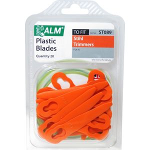 20x ALM maaimessen geschikt voor STIHL - PolyCut 2-2 - PolyCut 3-2 - reservemessen accu grastrimmer kantenmaaier - FSA 45 FSA 57 FSE 52 SWIFT 40V - kunststofmessen - kunststof maai mesjes - 40080071000