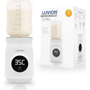 LUVION® Draagbare Flessenwarmer voor onderweg én thuis - Geschikt voor o.a. Dr. Brown, Philips Avent, Difrax, Medela, Alvar, NUK, MAM en huismerk Kruidvat en Etos babyflessen - Draadloos je baby fles verwarmen