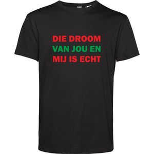 T-shirt Die droom van jou en mij is echt | NEC Supporter | Nijmegen | Bekerfinale | Zwart | maat XXXL
