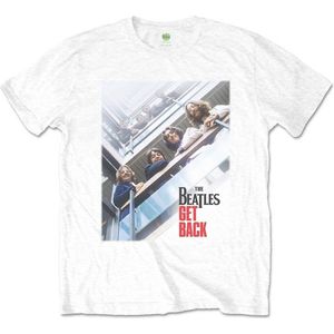 The Beatles - Get Back Poster Heren T-shirt - M - Wit