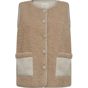 Freequent Vest Fqlamby Waistcoat 203595 Simply Taupe Dames Maat - S