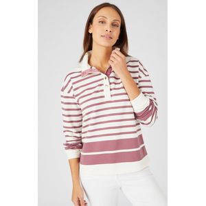 Damart - Gestreepte sweater in katoenmix - Vrouwen - Roze - M