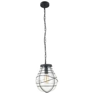 Chericoni - Venezia hanglamp Tre - zwart - metaal - glas