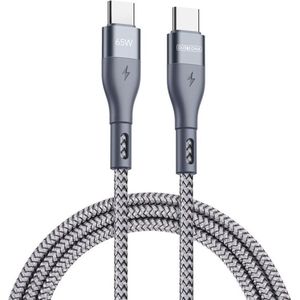 Duzzona 3.25A USB-C naar USB-C Kabel met Power Delivery 65W 3M Grijs