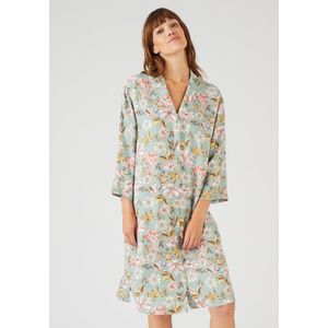 Damart - Nachthemd met knopen - Vrouwen - Groen - 50-52 (XL)
