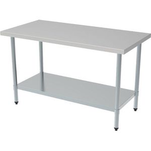 Demontabele RVS Werktafel | Bodemschap | Demontabel | 200cm| Combisteel | 7490.0055