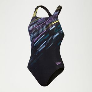 SPEEDO Zwemkledij ECO+M DIG PRINT MEDALIST BLA/PUR