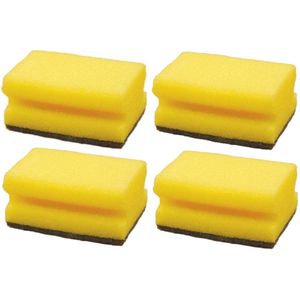 Benson Schuursponsjes - 24x stuks - met nagelbescherming - sterke reiniging - Afwassen/schoonmaken