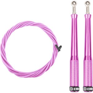 ERB® Professioneel Crossfit & Fitness Springtouw - Speedrope - Jump Rope - Verstelbaar - Volwassenen & Kinderen – Paars