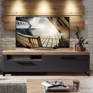 Emob- TV Meubel TV-meubel Lorna 1 lade & 1 opklapdeur - 192cm - Antraciet