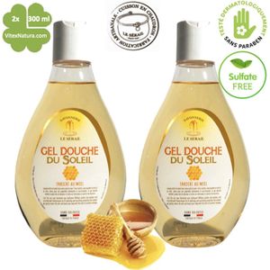 Sulfaatvrije douchegel | 2x300ml | Honing | Le Sérail | Franse Marseillezeep Ambacht