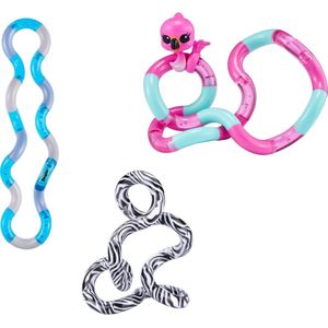 Tangle Junior - Frozen / Flamingo / Zebra - Combo 3-Pack - The Original Fidget