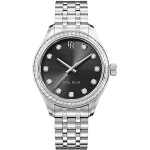 Paul Rich Crystelle Silver Black CRY05 dameshorloge