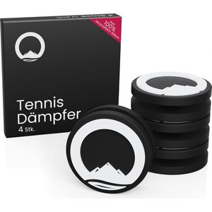 Tennisdemper, 100% gerecycled, 4 stuks, premium tennisracket, als tennisracket-demper, trillingsdemper, tennis of tennistaccessoire