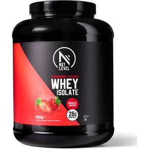 Whey Isolaat - Eiwitten 2KG - Aardbei