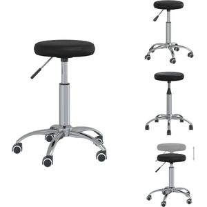 vidaXL Stoel - Stoelen - Stoeltje - Stoeltjes - Massagekruk kunstleer zwart