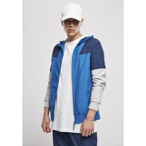 Urban Classics - Zip Away Trainings jacket - M - Blauw/Grijs