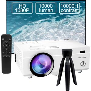 Equivera Mini Beamer - Draagbare Beamer - Beamer - Mini Beamer Projector - Projector - Mini Projector
