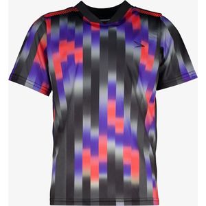 Dutchy Dry kinder voetbal T-shirt met print - Zwart - Maat 134/140