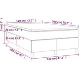 vidaXL - Boxspring - met - matras - fluweel - donkergroen - 120x200 - cm