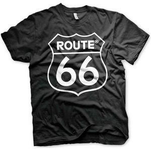 Route 66 Heren Tshirt -5XL- Logo Zwart