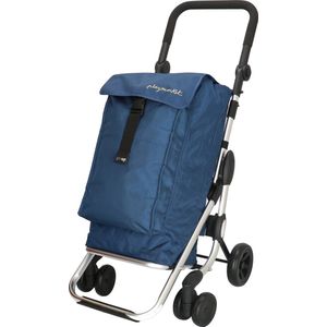 Playmarket Go Up boodschappentrolley blauw