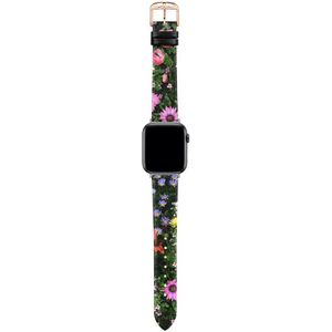Ted Baker Floral Printed Tb Apple Watch Bands Armband: 100% Leather BKS38S308B0