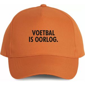 Oranje cap - Voetbal is oorlog - soBAD. | Oranje | Zon | Koningsdag | Koning | Koningsdag | EK | Voetbal | Nederland