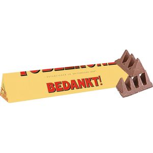 Toblerone chocolade cadeau ""Bedankt!"" - 360g