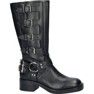 Nelson Ameixa dames biker boot - Zwart - Maat 41