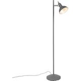 QAZQA tommy - Landelijke Vloerlamp Staande Lamp - 1 lichts - H 1200 mm - Antraciet - Woonkamer Slaapkamer Keuken