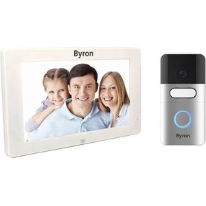 Byron DIC-22615 Draadloze Video Deurbel – Slimme deurbel - Intercom en Camera - 2-weg communicatie – Touchscreen - Geen maandelijkse kosten