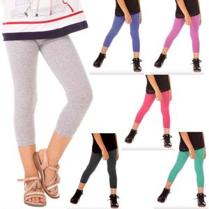 Capri legging meisjes legging kinderlegging 3/4 blauw maat 110-116