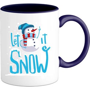 Let it snow - Mok - Navy Blue