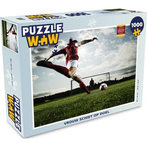 Puzzel Vrouw schiet op doel - Legpuzzel - Puzzel 1000 stukjes volwassenen