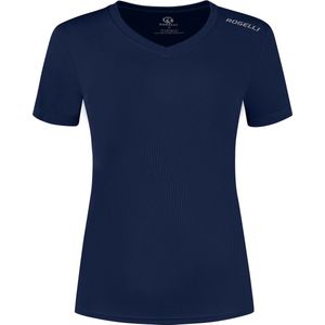 Rogelli Promo Sportshirt Dames - Korte Mouwen - Dames - Donkerblauw - XS